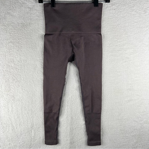 Gymshark Powerdown‎ Ribbed High Rise Leggings Women’s Size Small Gray Purple
